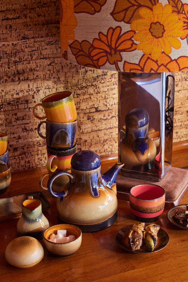 HKliving 70's Ceramic Brazil Coffee Mug - Set of 4