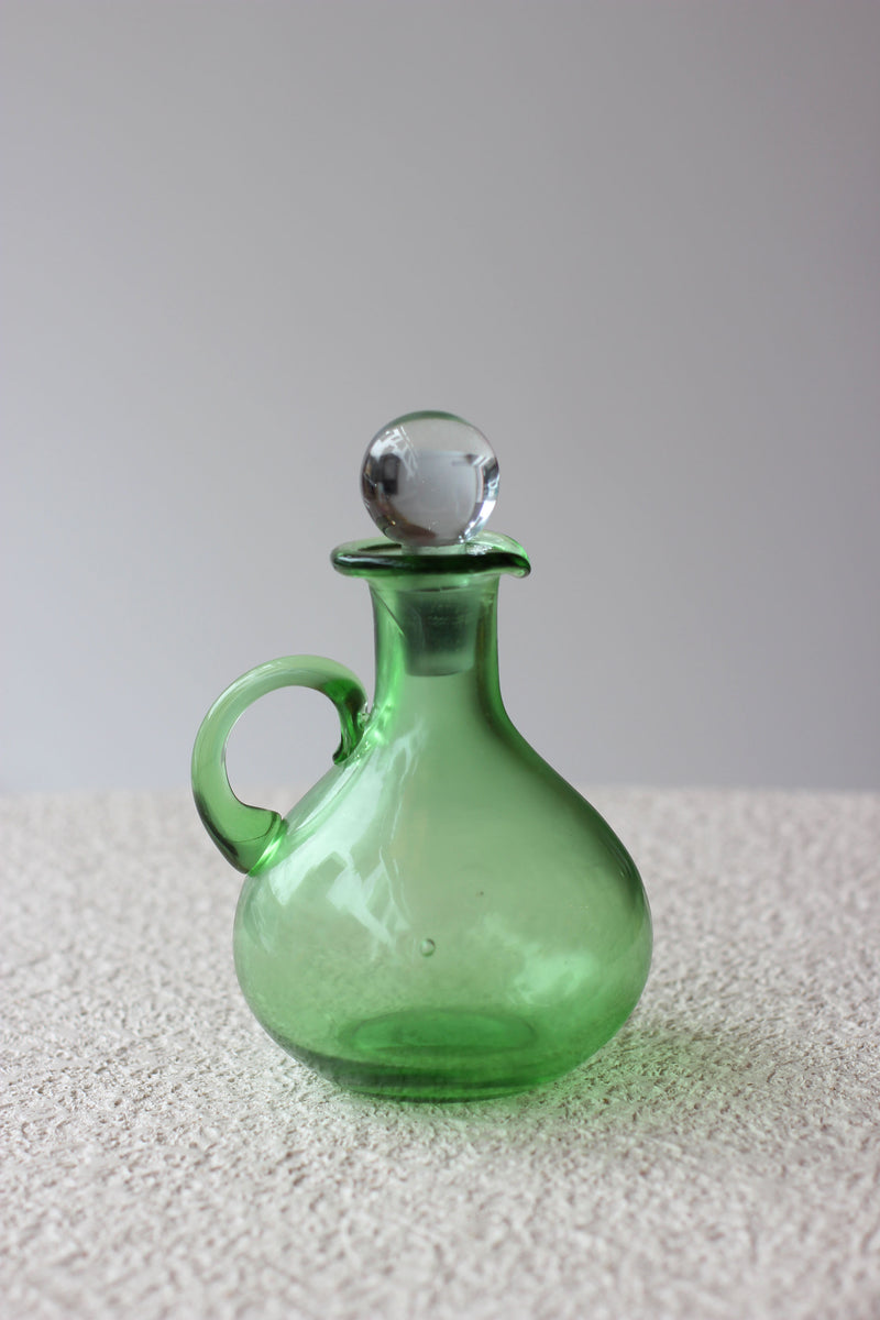 Green Glass Carafe