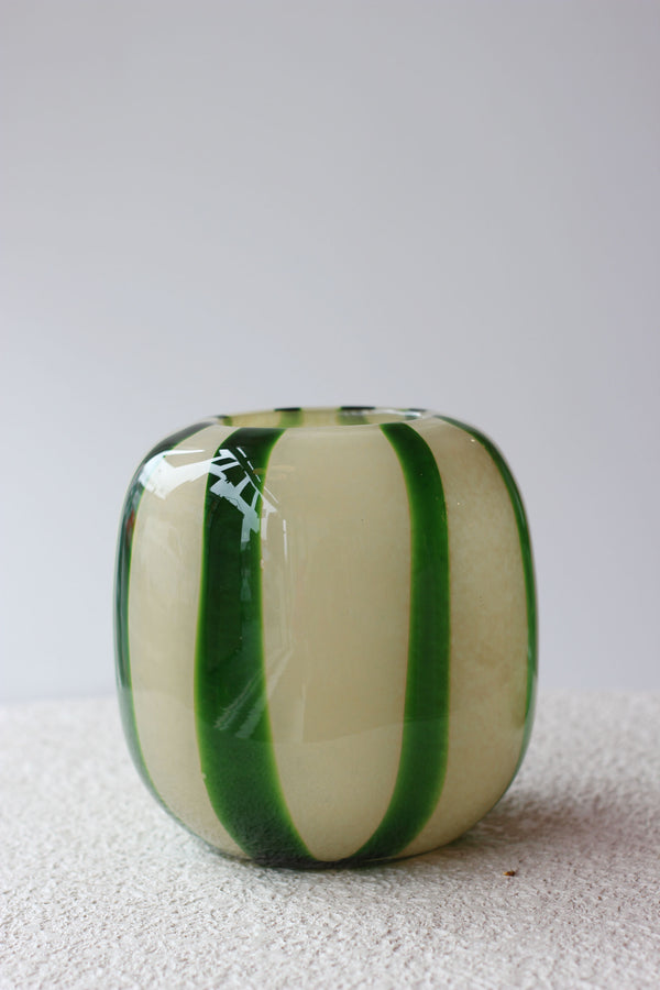 Hope Stripes Green Vase