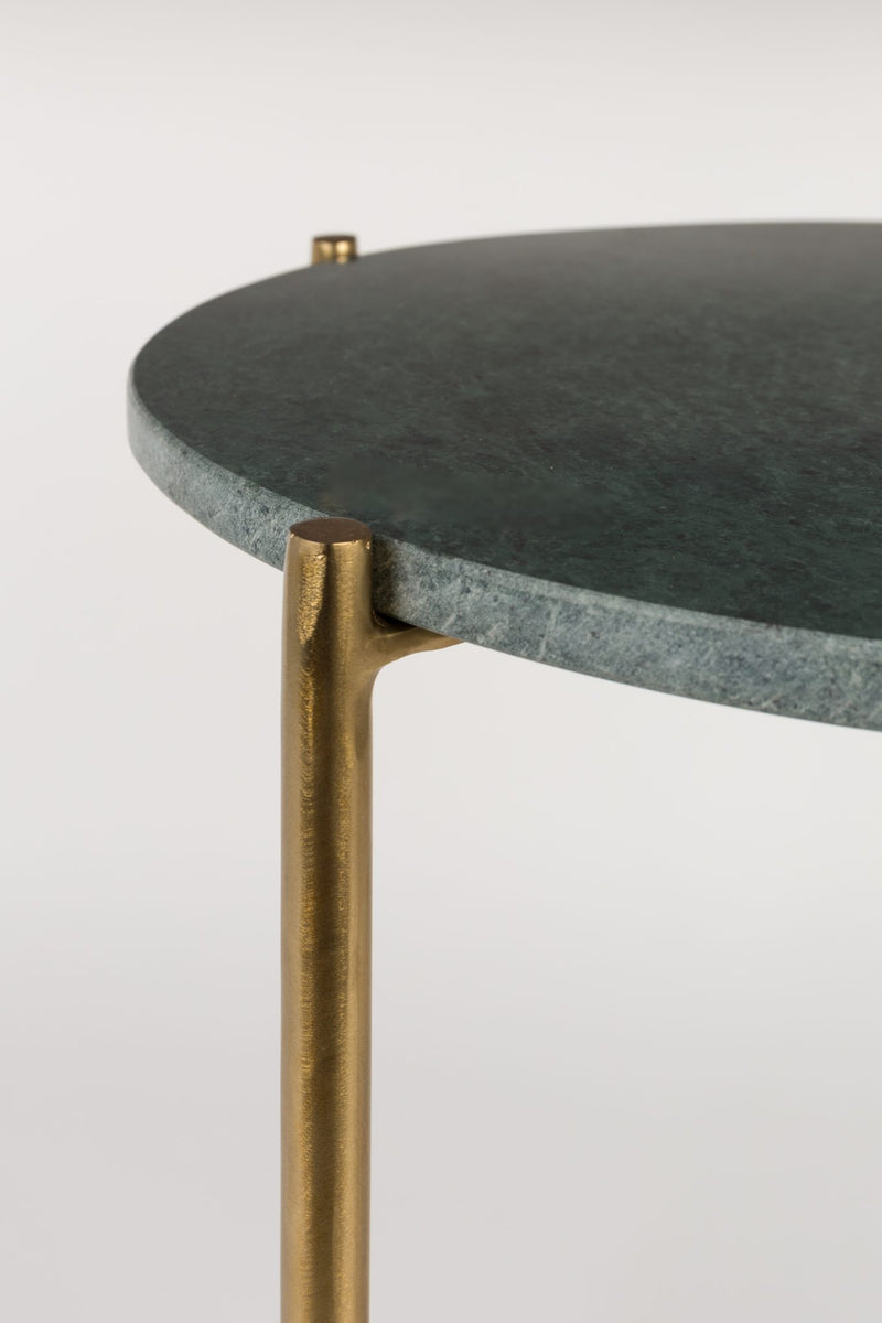 Marble + Brass Side Table