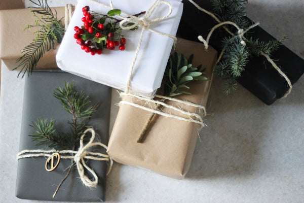 DIY Wrapping with Festive Foliage