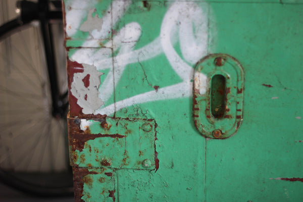 Our Salvaged Sliding Door...
