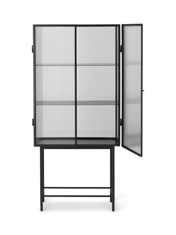 Haze Vitrine Cabinet w Reeded glass