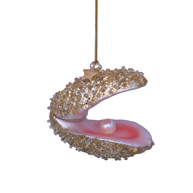 Champagne Oyster Christmas Decoration