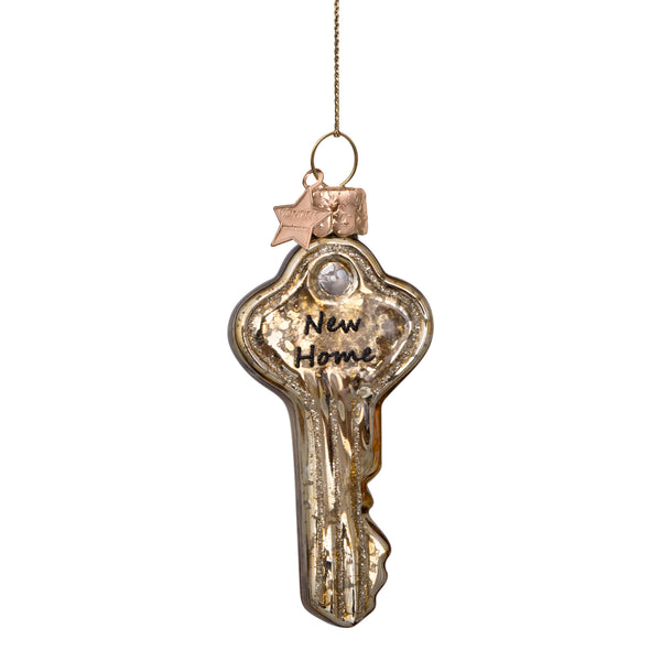 New Home Gold Key Christmas Decoration