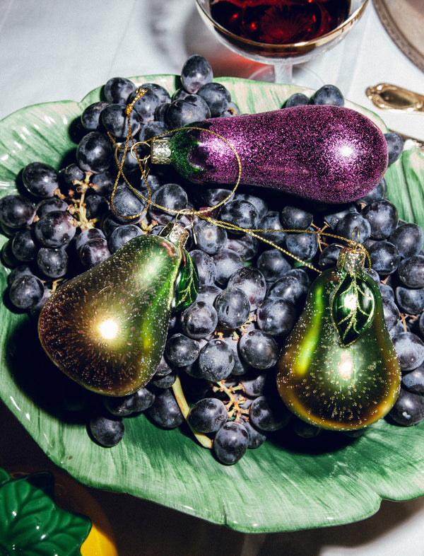 Aubergine/ Eggplant Christmas Decoration 🍆🍆🍆