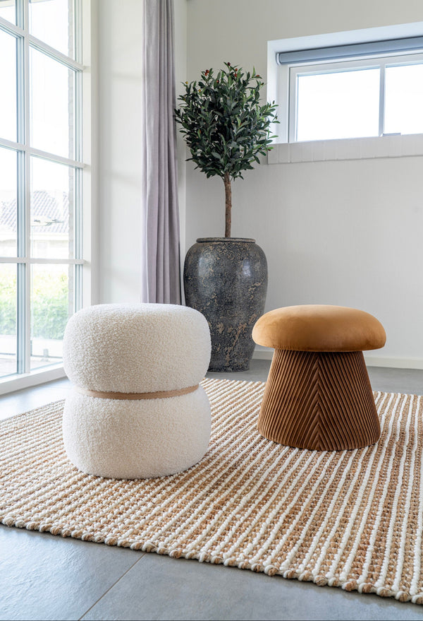 Hampton Velvet Pouf