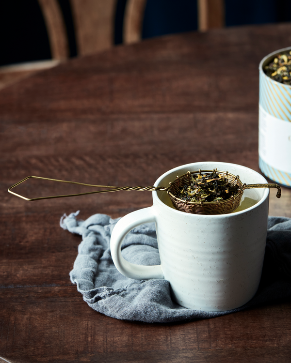 Gold Tea Strainer