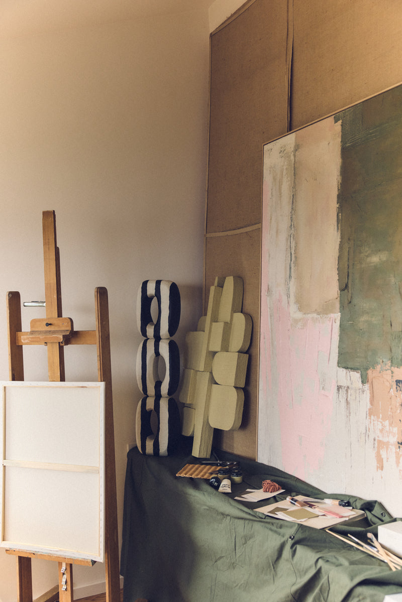 HKliving Large Abstract 'Nomad' Art Painting