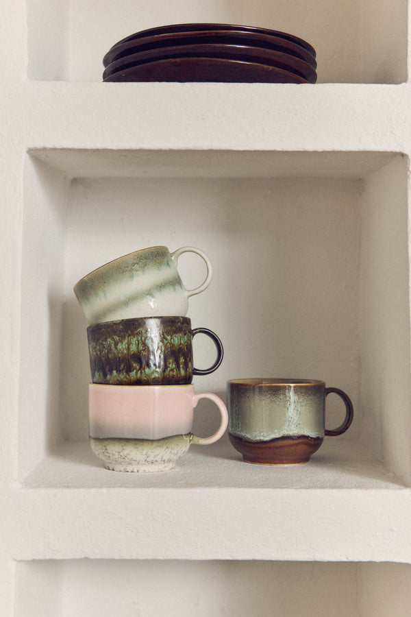 HKliving 70's Ceramic Nova Tea Cup (Set of 2)