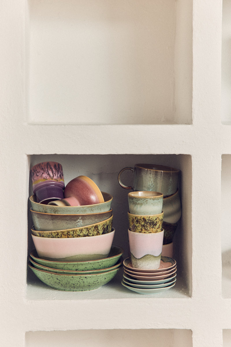 HKliving 70's Ceramic Serendipity Mugs - Set of 4