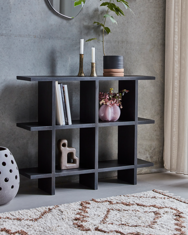 HDSet Black Console Table