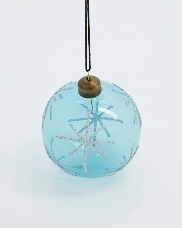 buy Light Blue Star Bauble Ornament chic christmas decorations ireland