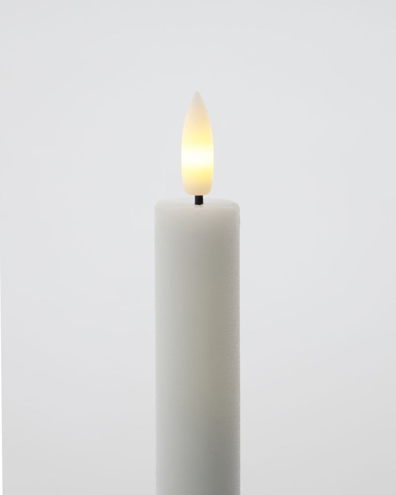 LED White Candles - Set of 2