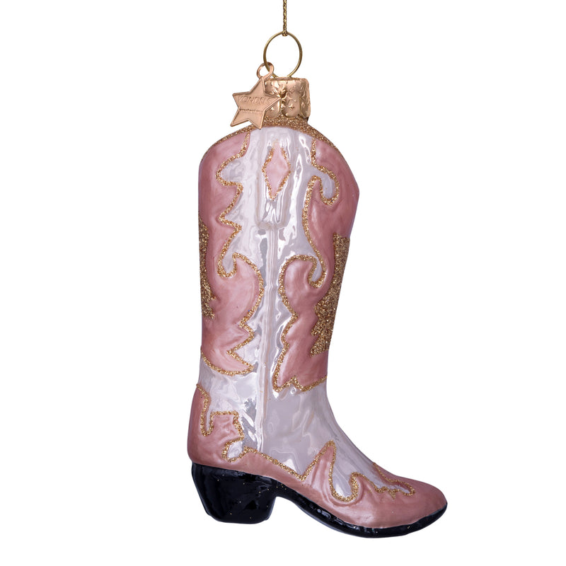 Cowboy Boot Multicoloured Christmas Decoration