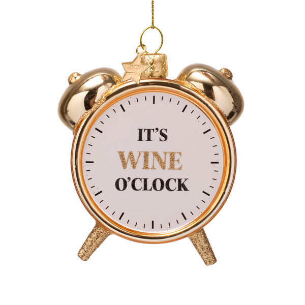 Wine o'clock Alarm Clock Christmas Decoration