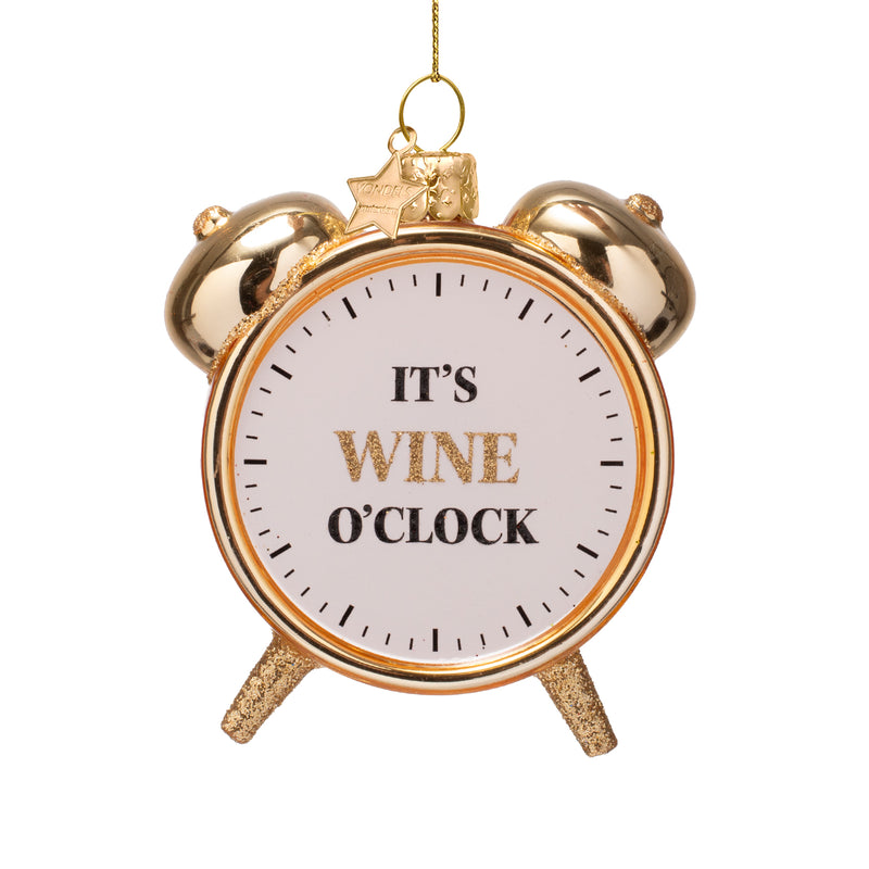 Wine o'clock Alarm Clock Christmas Decoration