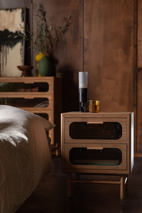Caroun Retro Bedside Table