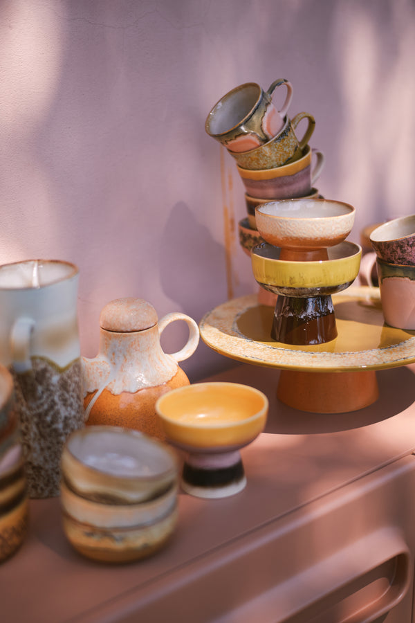 HKliving 70's Ceramic Dunes Tea or Coffee Pot
