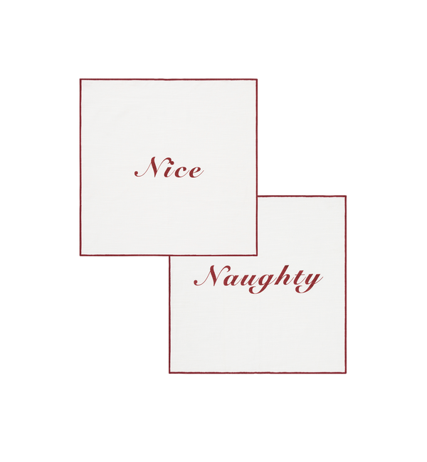 Naughty & Nice Christmas Napkin Set (2)