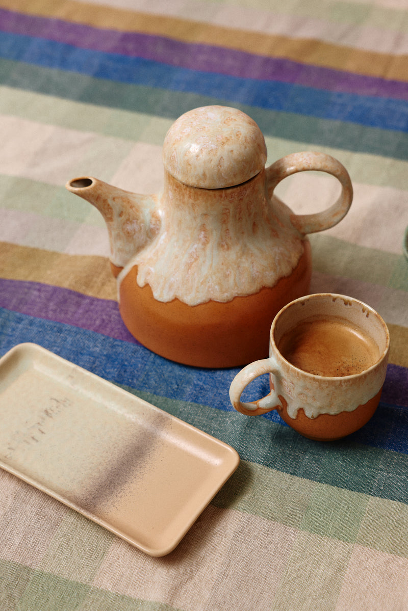 HKliving 70's Ceramic Dunes Tea or Coffee Pot