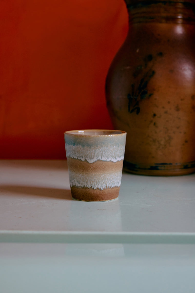 HKliving 70's Ceramic Pop Art Coffee Mug (Set of 4)