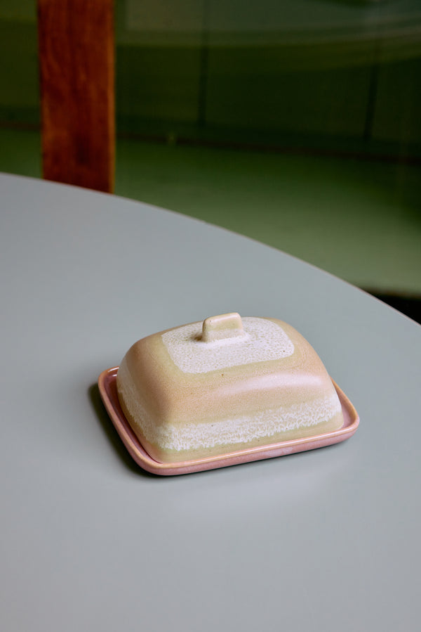HKLiving 70s ceramics Skyline Butter Dish