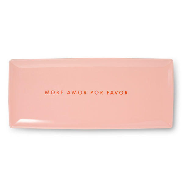 MORE AMOR POR FAVOR Ceramic Plate