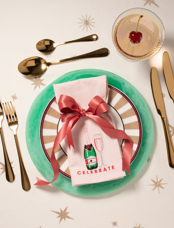 CELEBRATE Embroidered Napkin Set (2)