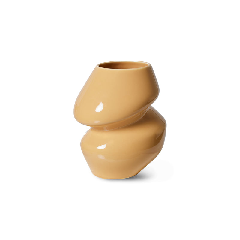 HKliving Organic Ceramic Cappucino Vase