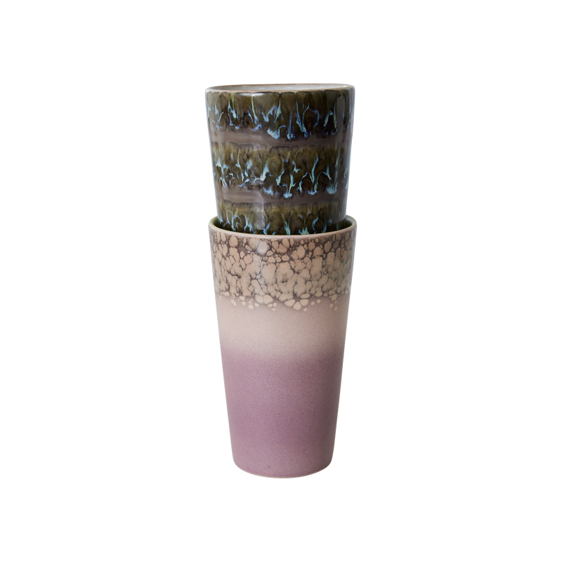 HKliving Forest Latte Mug Set - 70's Ceramics