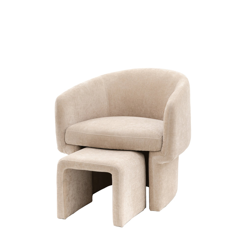 Asko Armchair with Footstool