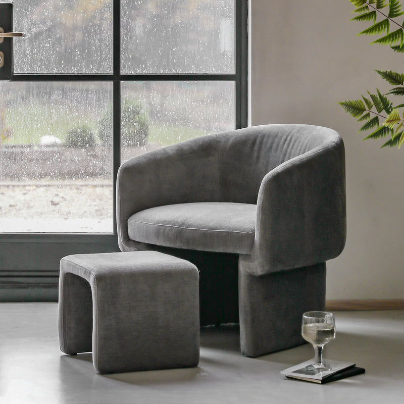 Asko Armchair with Footstool