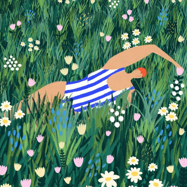 Field Swimmer Art Print