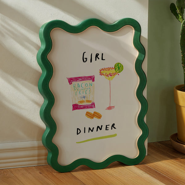 Girl Dinner Art Print