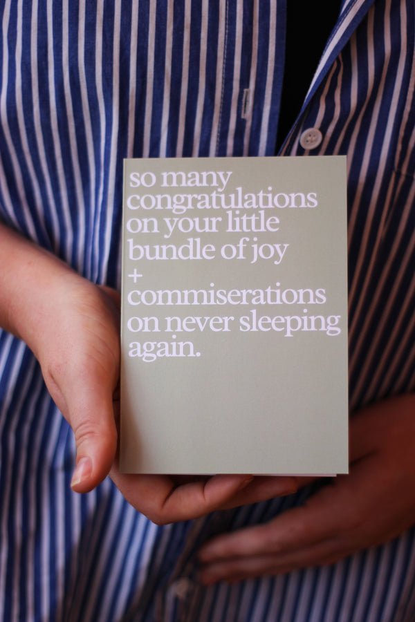 Congratulations on your bundle of joy/ New Baby Card