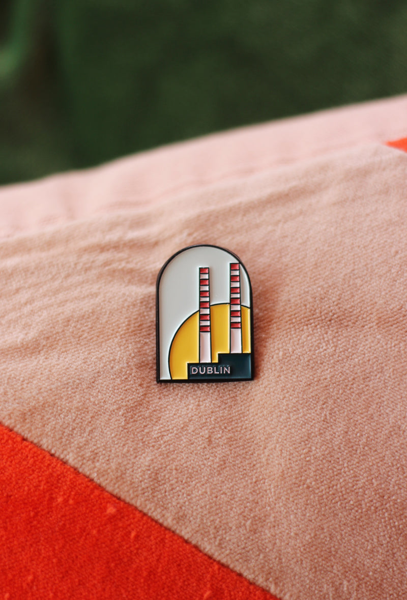 Poolbeg Towers/ Chimney Enamel Pin