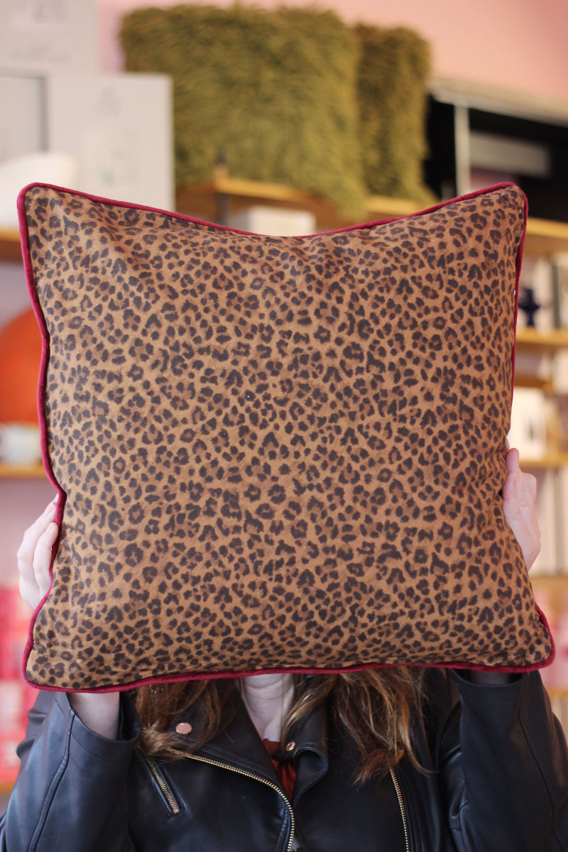 Leopard Print Cushion