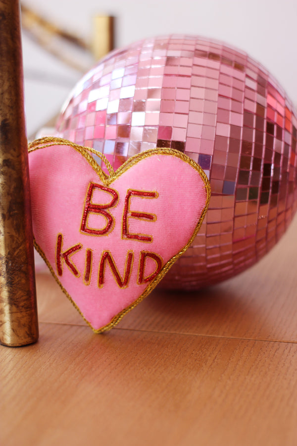 BE KIND Heart Christmas Decoration