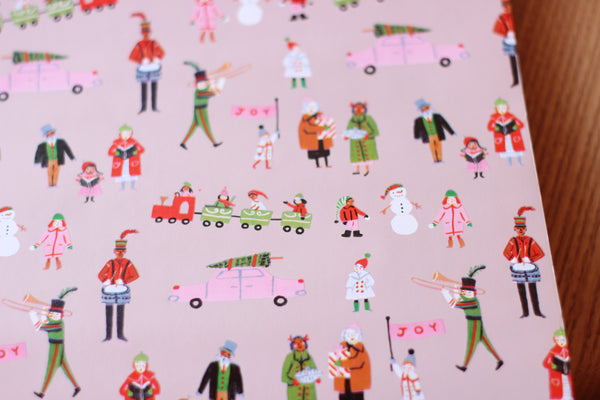 Gift Wrapping Paper with Holiday Day Print