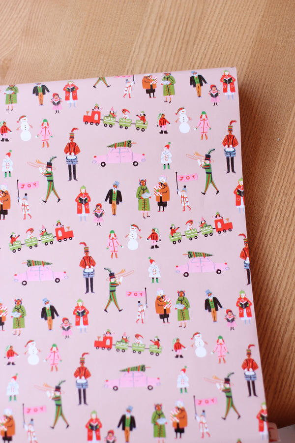 Gift Wrapping Paper with Holiday Day Print