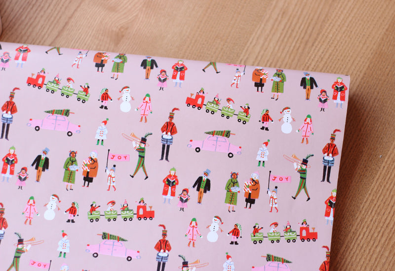 Gift Wrapping Paper with Holiday Day Print