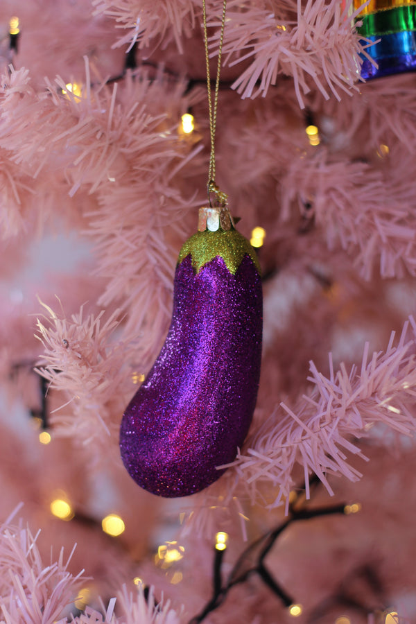 Aubergine/ Eggplant Christmas Decoration 🍆🍆🍆