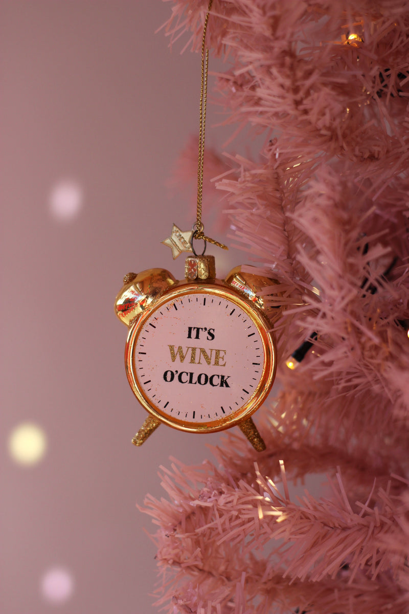 Wine o'clock Alarm Clock Christmas Decoration