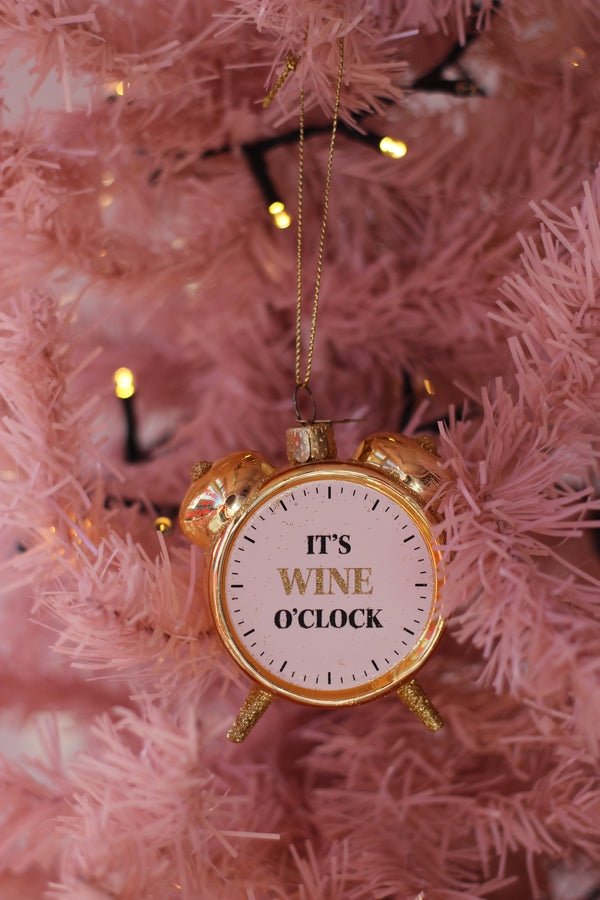 Wine o'clock Alarm Clock Christmas Decoration