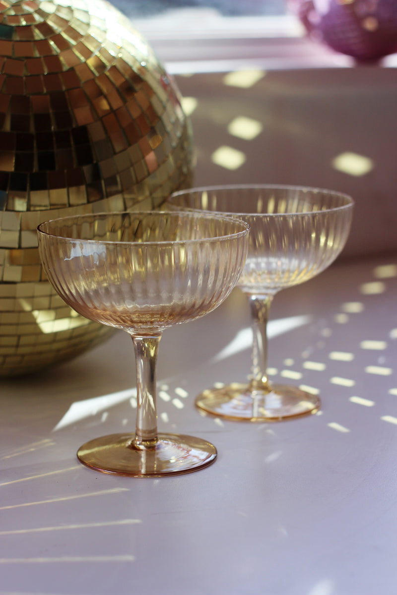 Luster Champagne Coupe - Set of Glasses (2)