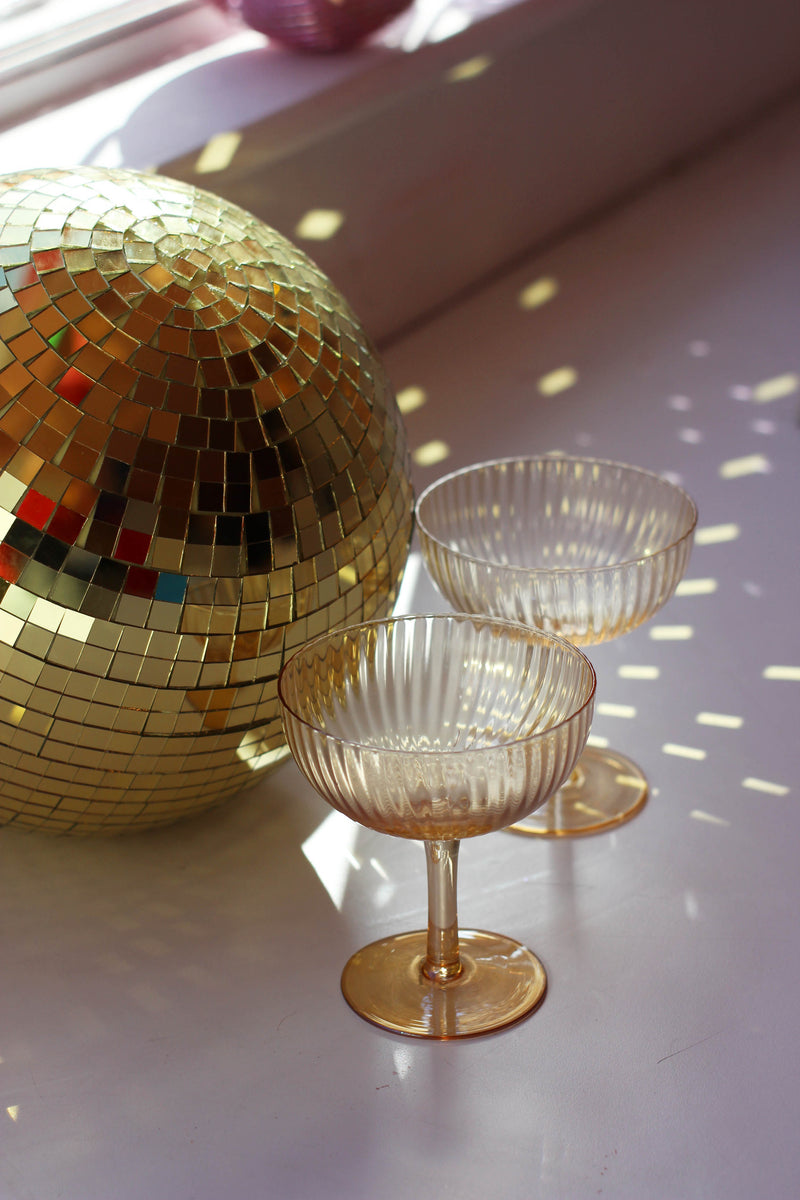 Luster Champagne Coupe - Set of Glasses (2)