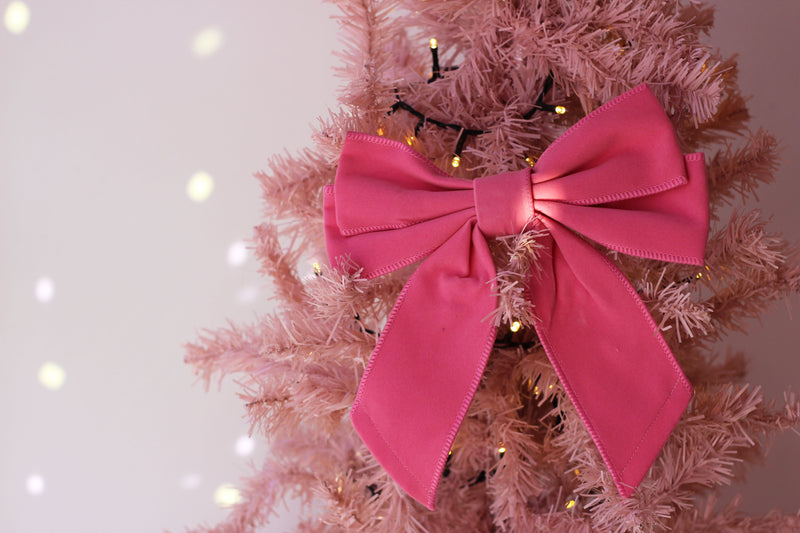 Velvet Bow Christmas Decoration (Set of 2)