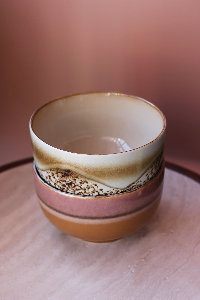 HKliving Ceramic Prairie Noodle Bowl