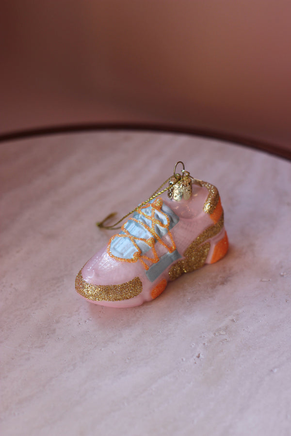Retro Pink Sneaker/ Runner Christmas Decoration